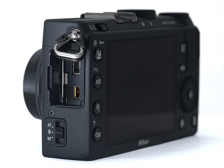 Обзор Nikon Coolpix A - Компактная камера с APS-C сенсором без АА-фильтра и объективом 28mm f/2.8, порты и входы