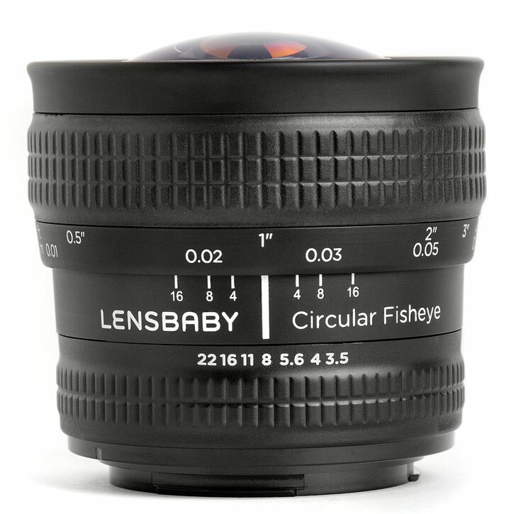 LensBaby 5.8mm F3.5 - fish-eye с углом обзора в 185 градусов