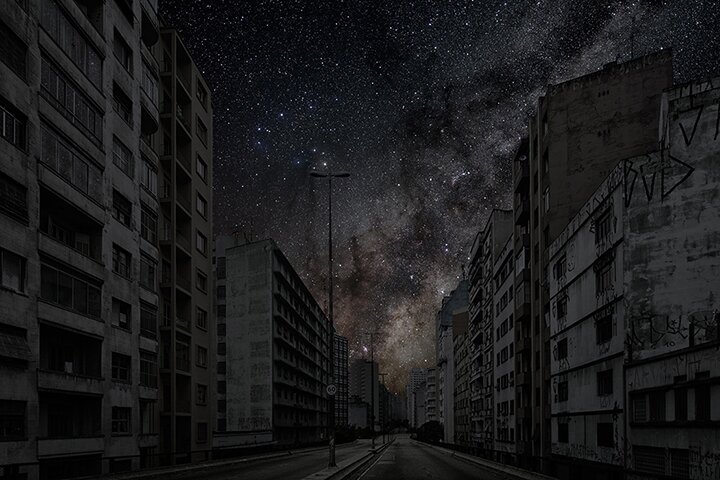 Тьери Коэн / Thierry Cohen - темный город под звездным небом